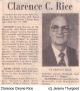 Rice, Clarence Cleone