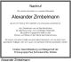 Zimbelmann, Alexander